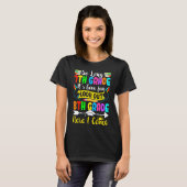 Lange 7e graad Kijk uit op 8e graad hier kom ik T-shirt (Voorkant volledig)