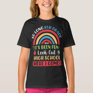 Lange 8-de-klas, Hallo middelbare school hier kom T-shirt