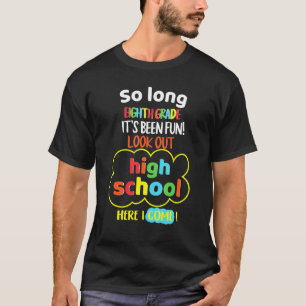 Lange 8e graad Hallo Afstuderen van de middelbare  T-shirt