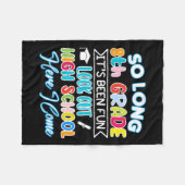 Lange 8e graad Hallo High School Afstuderen Fun Fleece Deken (Voorkant (Horizontaal))