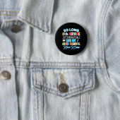Lange 8e graad Hallo High School Afstuderen Fun Ronde Button 5,7 Cm (In situ)
