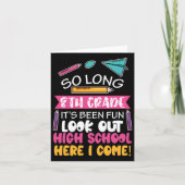 Lange 8e graad Hallo middelbare school Kaart (Voorkant)