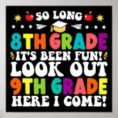 Lange 8e graad kijk uit 9de graad hier ik kom poster (Voorkant)