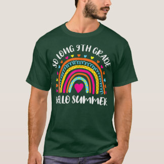 Lange 9-de-klas-Hallo-zomerleraar kind T-shirt
