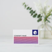 Lange Afbeelding - Logo en paneel - Diepe marinebl Visitekaartje (Staand voorkant)