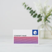 Lange Afbeelding - Logo en paneel - marineblauw Visitekaartje (Staand voorkant)