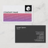 Lange Afbeelding - Logo en paneel - zwart Visitekaartje (Voorkant / Achterkant)