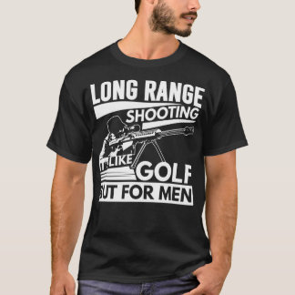 Lange afstand als Golf, maar voor mannen T-shirt