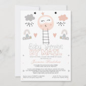 Lange afstand Baby shower Pathway naar de maan Kaart (Voorkant)