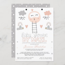 Lange afstand Baby shower Pathway naar de maan Kaart