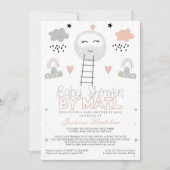 Lange afstand Baby shower Pathway naar de maan Kaart (Voorkant)