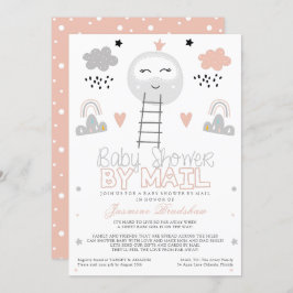 Lange afstand Baby shower Pathway naar de maan Kaart