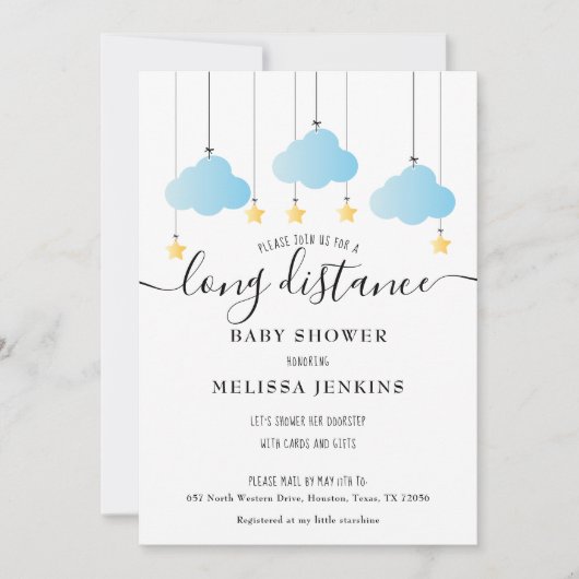 Lange afstand babyjongen | Sprinkle per post Kaart (Voorkant)