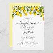 Lange afstand douche per Mail Baby shower Lemons Kaart (Voorkant / Achterkant)