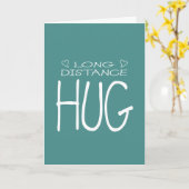 Lange afstand Hug Kaart (Gele Bloem)