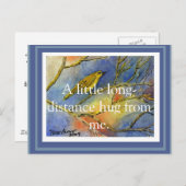  lange afstand knuffel Briefkaart (Voorkant / Achterkant)