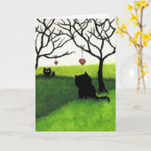 Lange afstand liefde - Ik mis je Kaart (Gele Bloem)