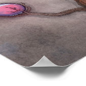 Lange afstand naar beneden vliegend Poster (Hoek)