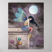 Lange afstand naar beneden vliegend Poster (Voorkant)