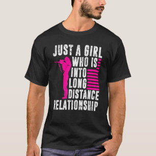 Lange afstand schieten gewoon een meisje lange afs t-shirt