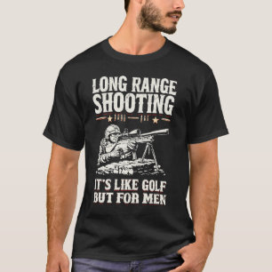 Lange afstand schieten is net als golf, maar voor t-shirt
