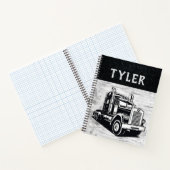 Lange afstand Transport Truck Log Book Name Notitieboek (Binnen)