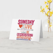 **LANGE AFSTAND** VERJAARDAG WENSEN VOOR JOU! KAART (Gele Bloem)