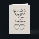 Lange afstand vriendschap koffie woordspeling lief kaart<br><div class="desc">Een brouwrijke manier om iemand eraan te herinneren dat je ze mist! Dit wenskaart met koffiethema bevat een warme en oprechte boodschap met een leuke woordspeling die ideaal is voor vrienden, familie of geliefden op lange afstand. De minimalistische typografie en eenvoudige koffiebekerillustratie maken het een moderne maar gezellige keuze voor...</div>