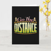 Lange afstand vrouwen — marathonloper kaart (Gele Bloem)