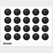 Lange-afstandswandelaar  ronde sticker (Vel)