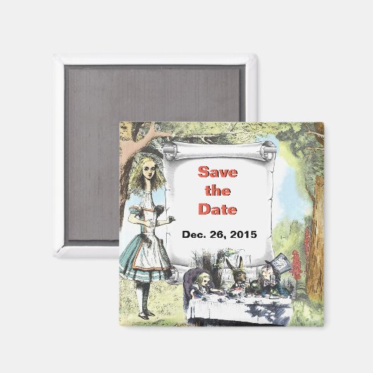 Lange Alice 1 Save-the-Date Magneet (Voorkant / Achterkant)