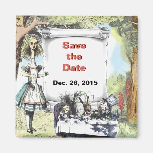Lange Alice 1 Save-the-Date Magneet (Voorkant)