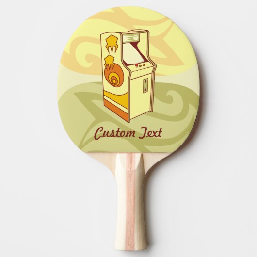Lange arcade spelcomputer ping pong paddle tafeltennisbatje (Voorkant)