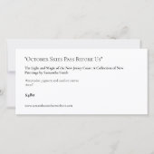 Lange Art Show Display Kaarten Labels (Voorkant)