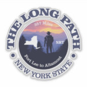 Lange baan (rd2) sticker (Voorkant)