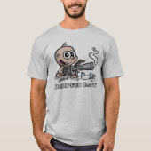 Lange baby hoes met gordelvoer t-shirt (Voorkant)