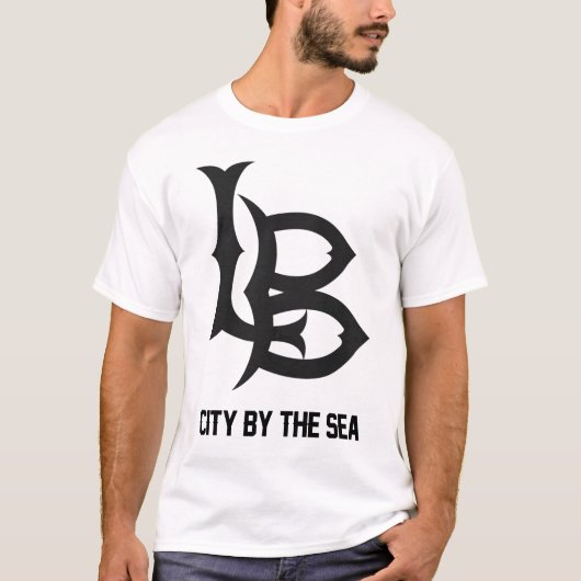 Lange band "City by the Zee" Mannen Shirt (Voorkant)