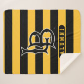 Lange band deelstaat Alumni Stripes Sherpa Deken (Voorkant (horizontaal))