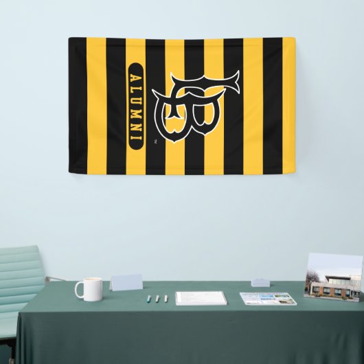 Lange band deelstaat Alumni Stripes Spandoek (Beurs)