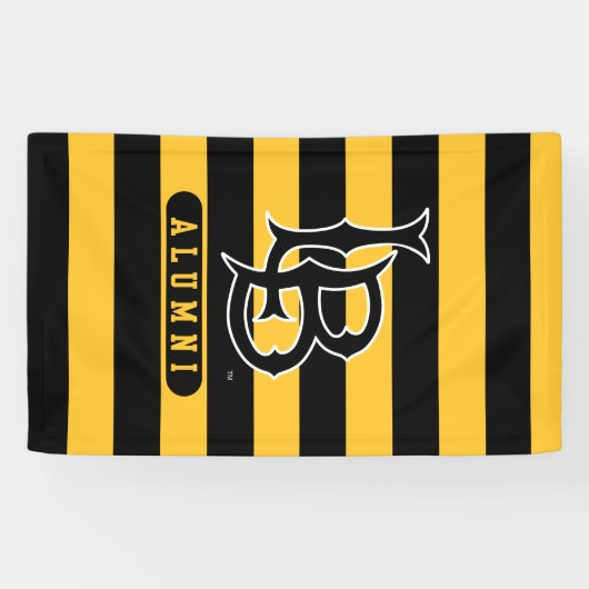 Lange band deelstaat Alumni Stripes Spandoek (Horizontaal)