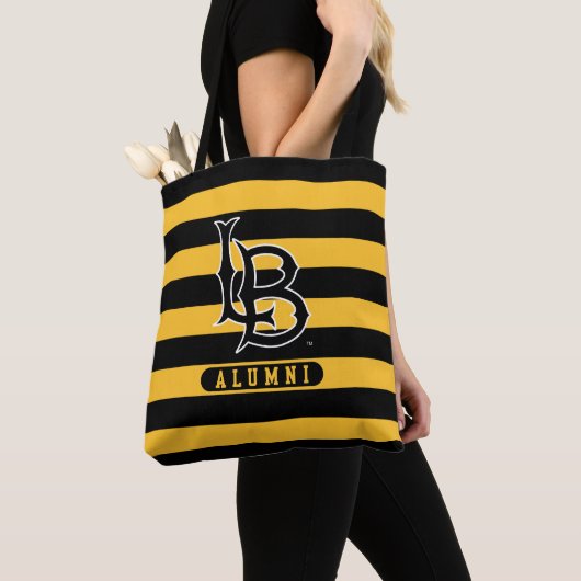 Lange band deelstaat Alumni Stripes Tote Bag (Dichtbij)