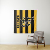 Lange band deelstaat Alumni Stripes Wandkleed (In Situ (horizontaal))