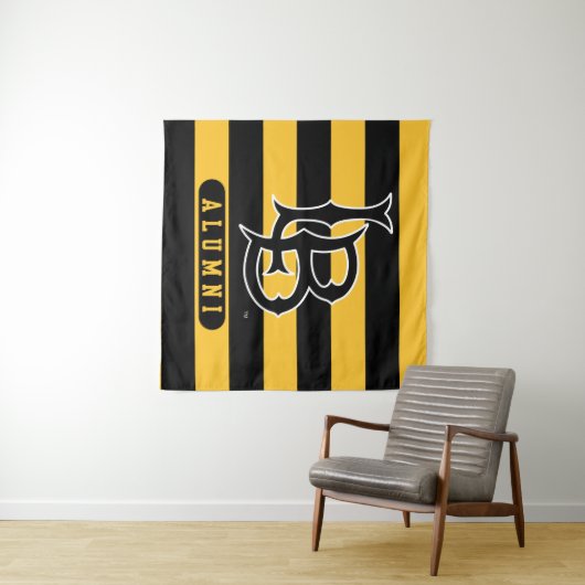 Lange band deelstaat Alumni Stripes Wandkleed (In Situ (horizontaal))