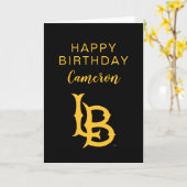 Lange band Logo Kaart (Gele Bloem)