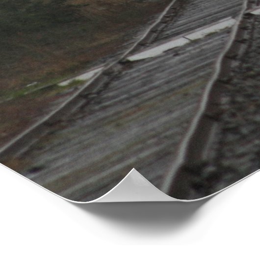 Lange banen aan de kust van Astoria Oregon Poster (Hoek)