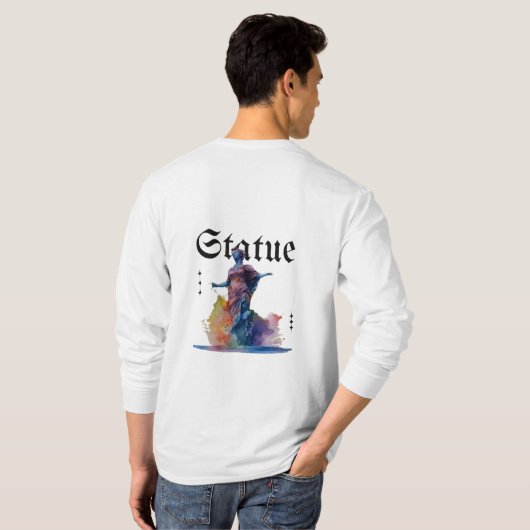 Lange basishoes T-shirt (Achterkant volledig)