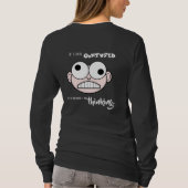 Lange basishoes voor vrouwen met lange ruggen t-shirt (Achterkant)