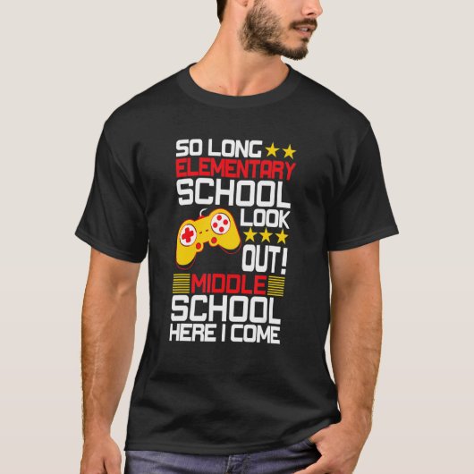 Lange basisschool: kijk uit middelbare school H T-shirt (Voorkant)