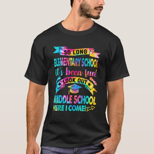 Lange basisschool: kijk uit middelbare school t-shirt (Voorkant)
