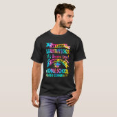 Lange basisschool: kijk uit middelbare school t-shirt (Voorkant volledig)